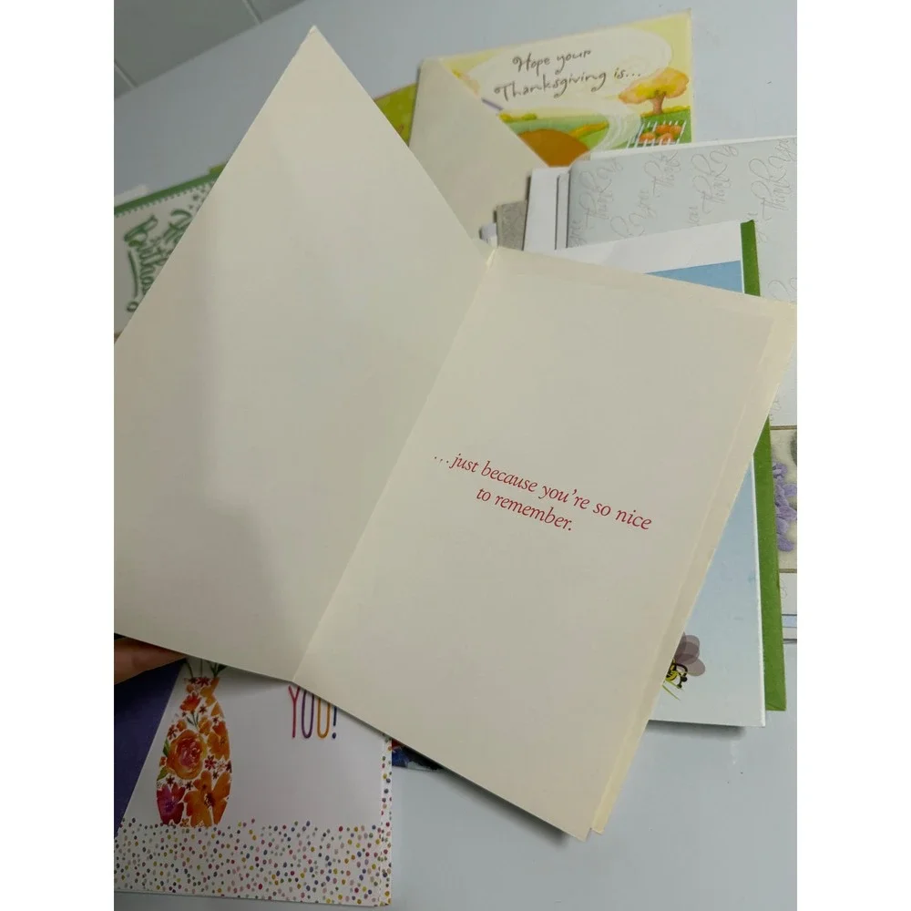 Hallmark Greeting Cards‎ Lot Multicolor Birthday Thank You Thanksgiving Floral